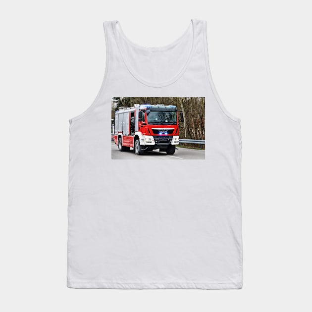 MAN TGM 18.340 4×4 Fire Fighter - Trucknology Days Tank Top by holgermader